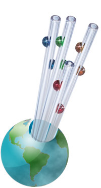 Glass Straws with Dots