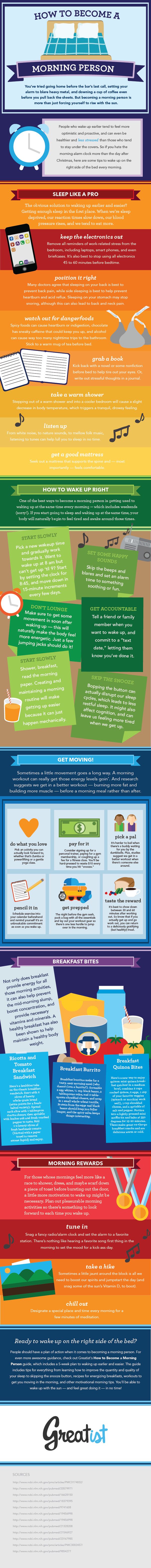 How to Become a Morning Person [Infographic]