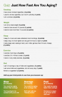 Quiz: Just How Fast are you Aging?