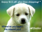 Enjoy $15 off plus free shipping